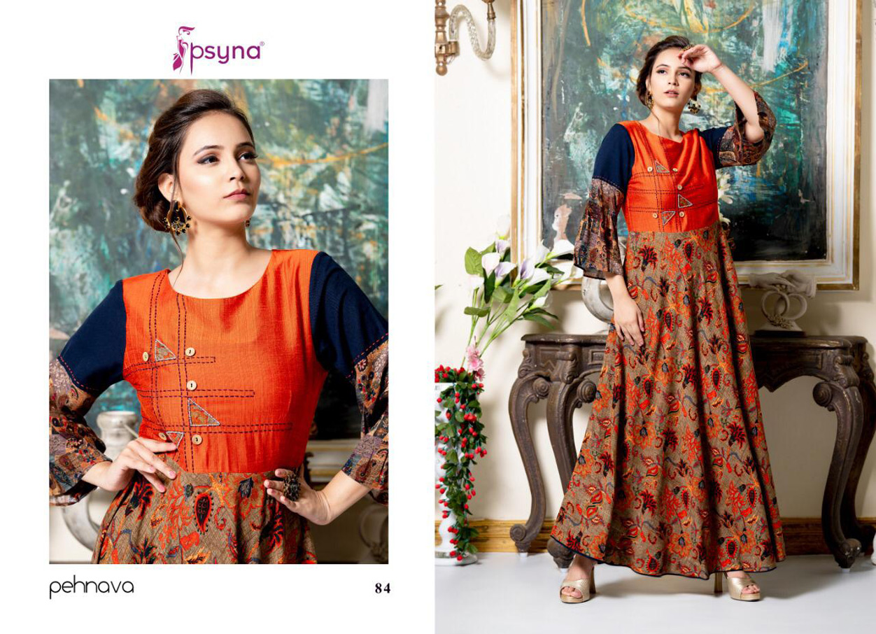 Pehnava Vol-8 Psyna Launch Rayon Cotton Gown Pehnava Vol-8 Psyna Launch Rayon Cotton Gown